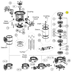 3L71 Goulds Pumps Repair Parts, Final Diffuser