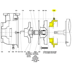 Goulds Pump Part 1L554 MOTOR ADAPTER-143-184 JM (9A)